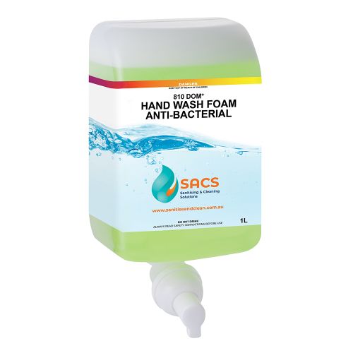 Hand Wash Foam Anti-bacterial is available in 6 x 1 Litre pumps
