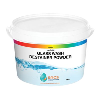 Glass Wash Destainer Powder in 5kg tub