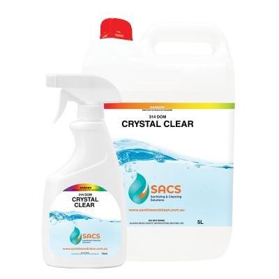 Crystal Clear is available in various sizes