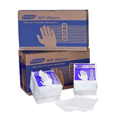 Pro-val WP Solvent Resistant Wipes, perfect for grease and solvent cleanup