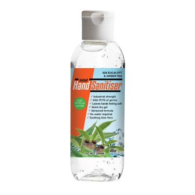 Instant Hand Sanitiser - Eucalypt & Green Tea 60ml squeeze bottle