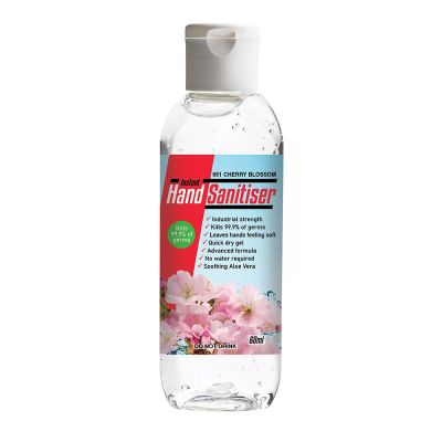 Instant Hand Sanitiser - Cherry Blossom in 60ml squeeze bottle