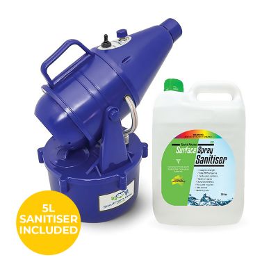 Electric Sanitising Fogger / Fumigator Machine comes with 5 litres of Sanitiser